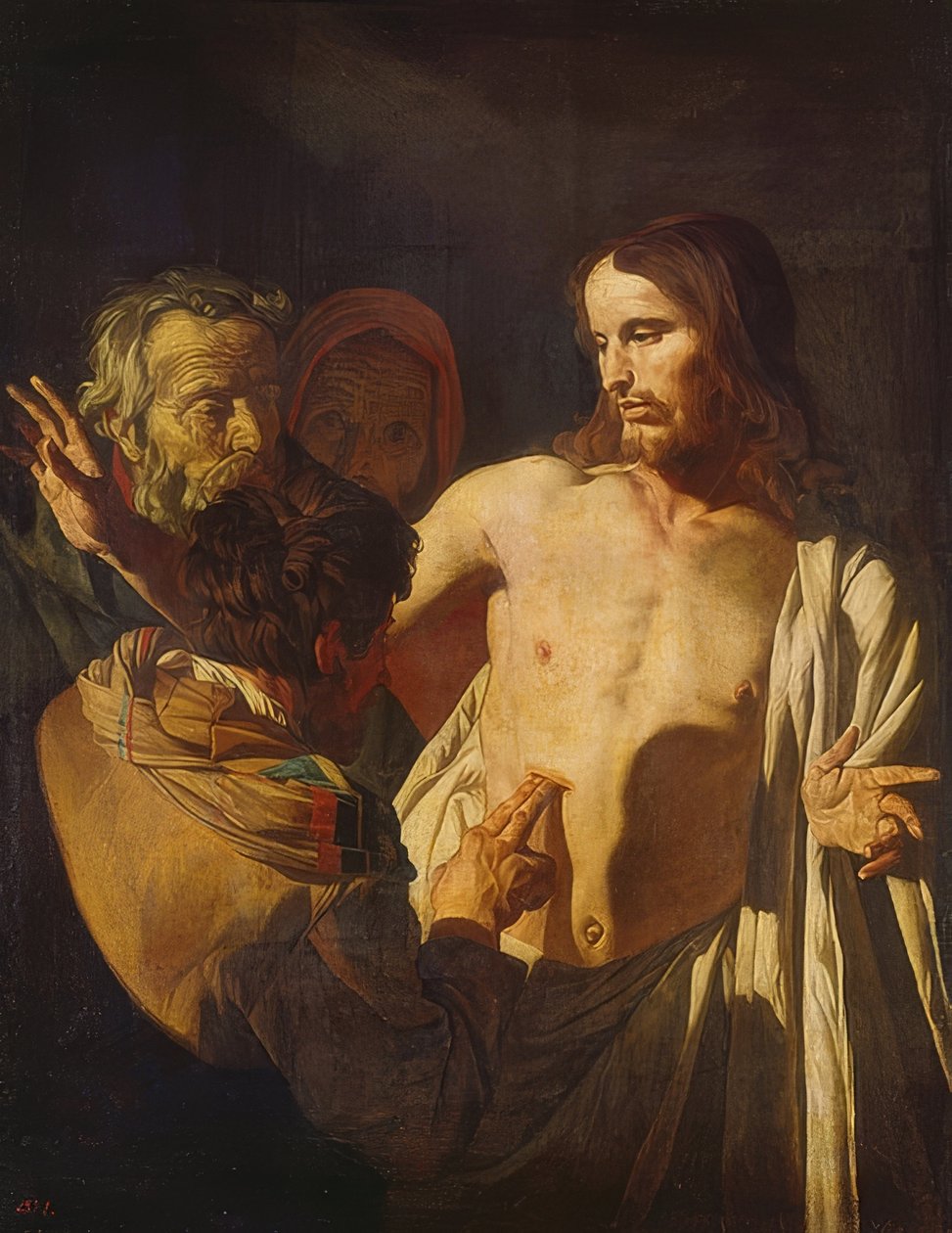 Uskomaton Tuomas. Noin 1620 tekijältä Gerrit van Honthorst