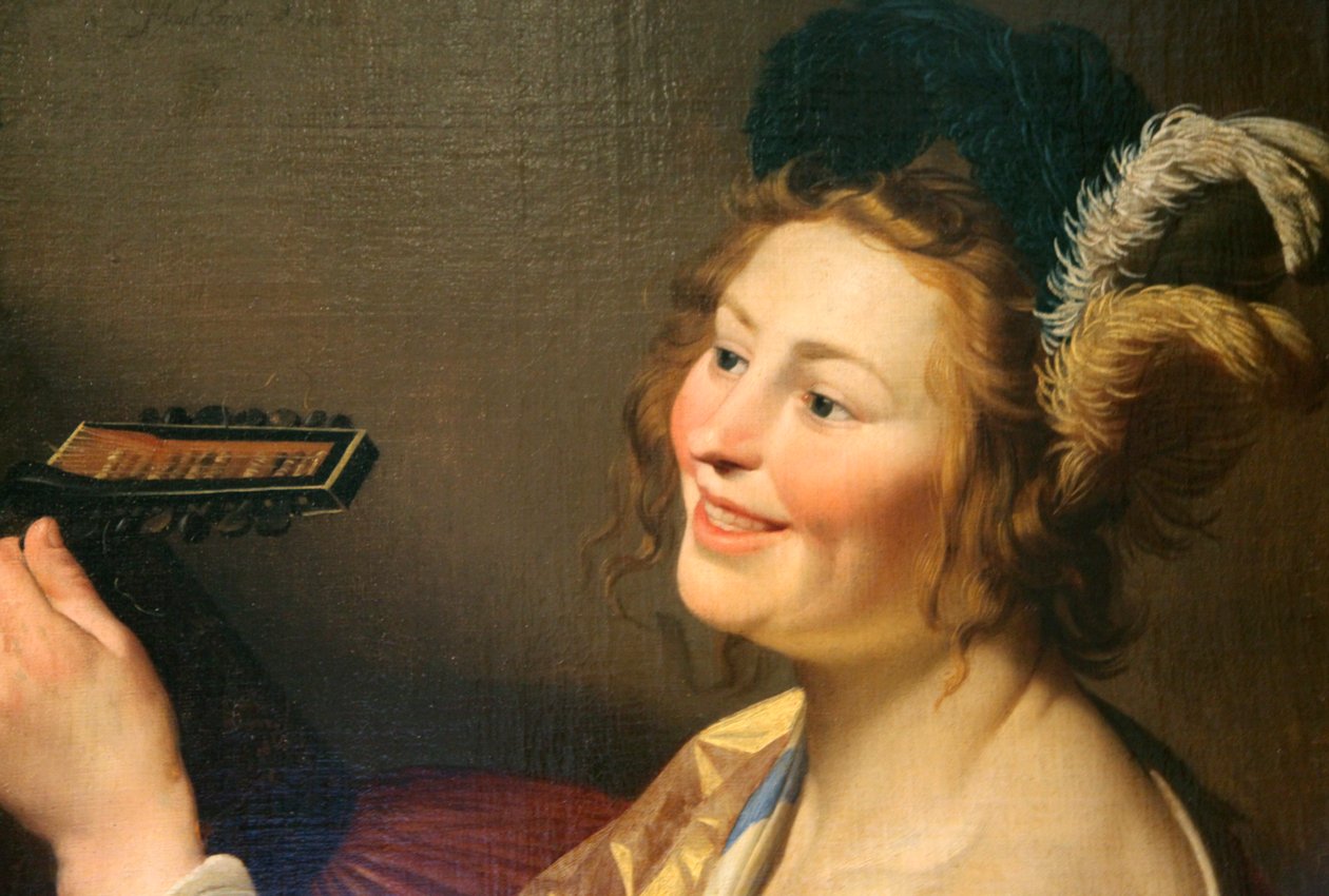 Luuttisoittaja, 1624 tekijältä Gerrit van Honthorst