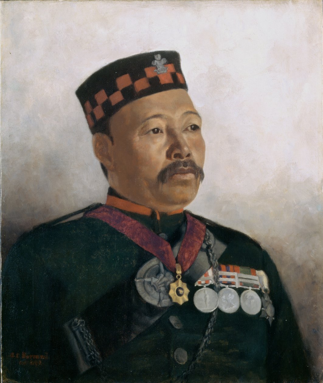 Subedar-majuri Jurvir Thap, 2. Gurkha-rykmentti, 1893 tekijältä Gertrude Ellen Burrard