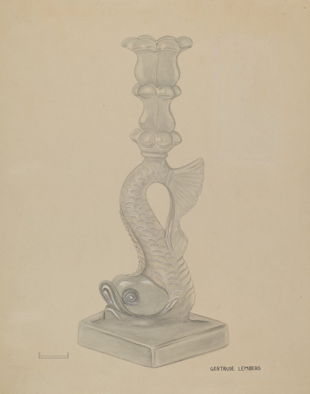 Kynttilänjalka, c. 1936. tekijältä Gertrude Lemberg