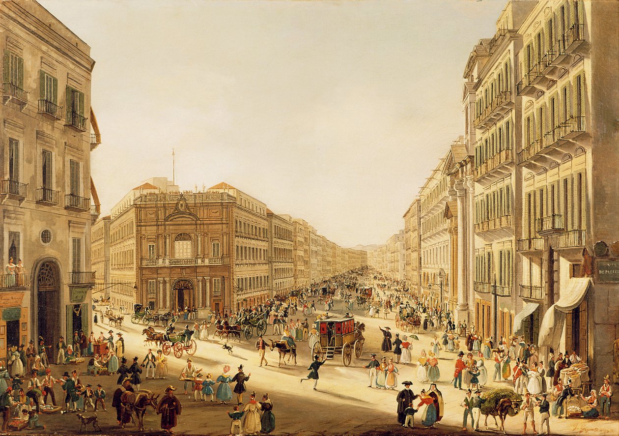 Via Toledo Napolissa tekijältä Giacinto Gigante
