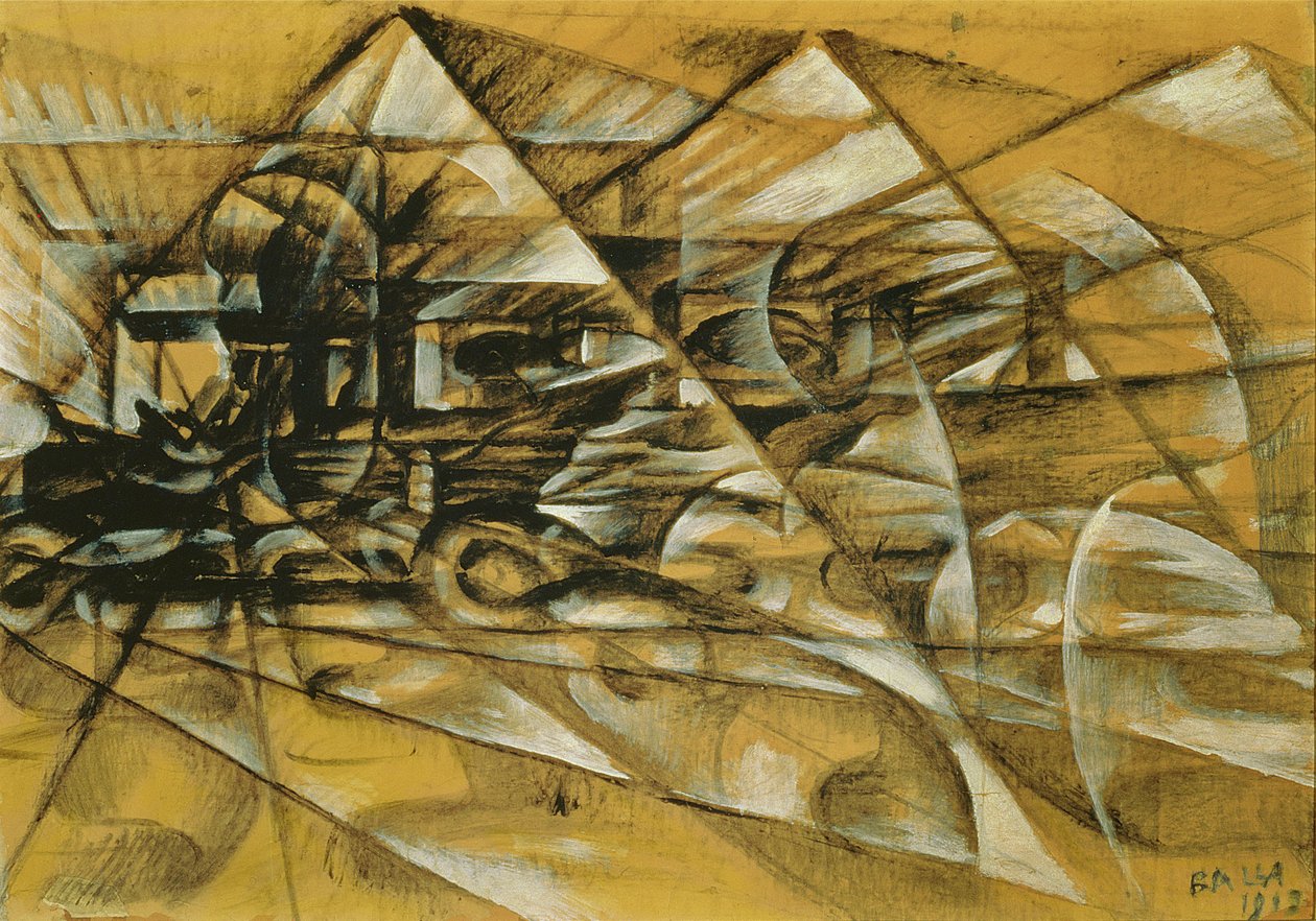 Auton nopeus tekijältä Giacomo Balla