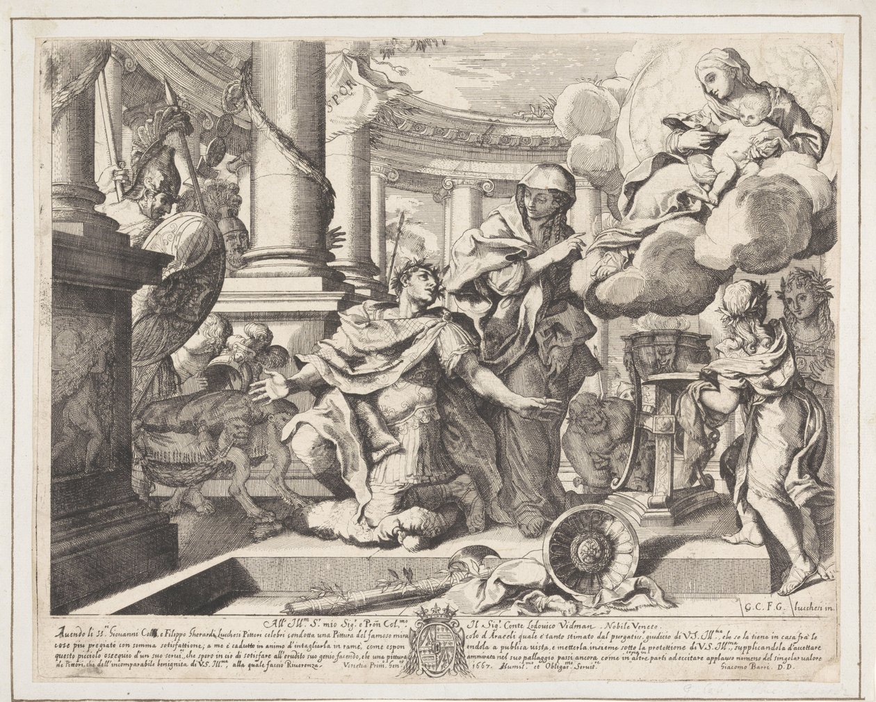 Keisari Augustus ja Tiburtine Sibyl tekijältä Giacomo Barri