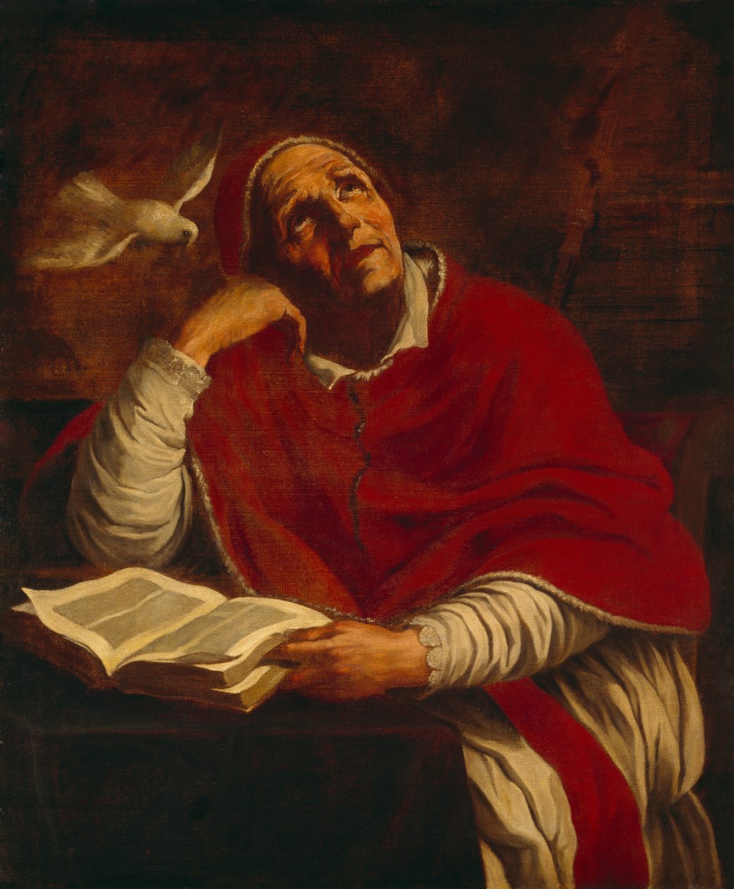 St. Gregory (öljy kankaalle) tekijältä Giacomo Cavedone