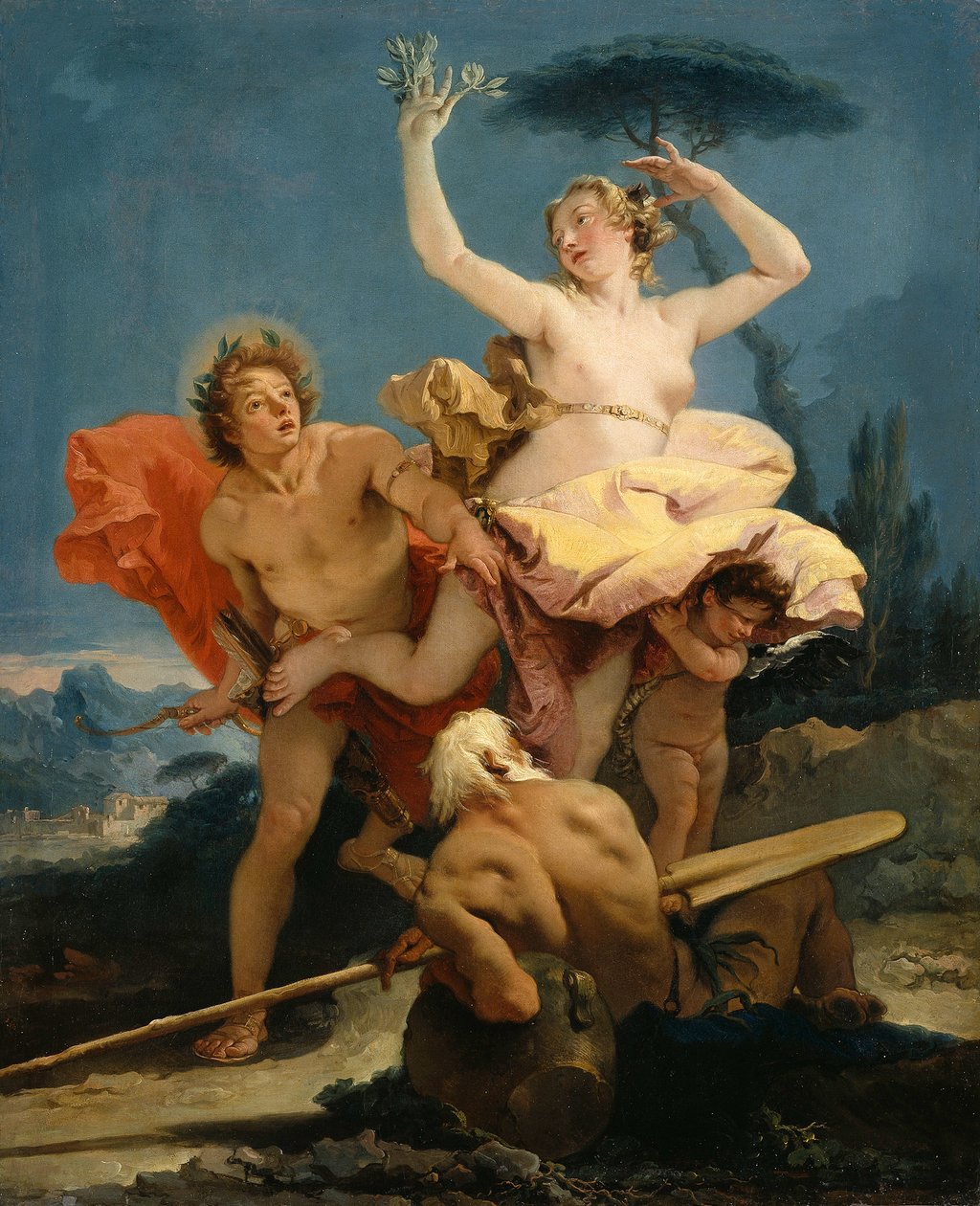 Apollo ja Daphne, 1743-1745. tekijältä Giambattista Tiepolo