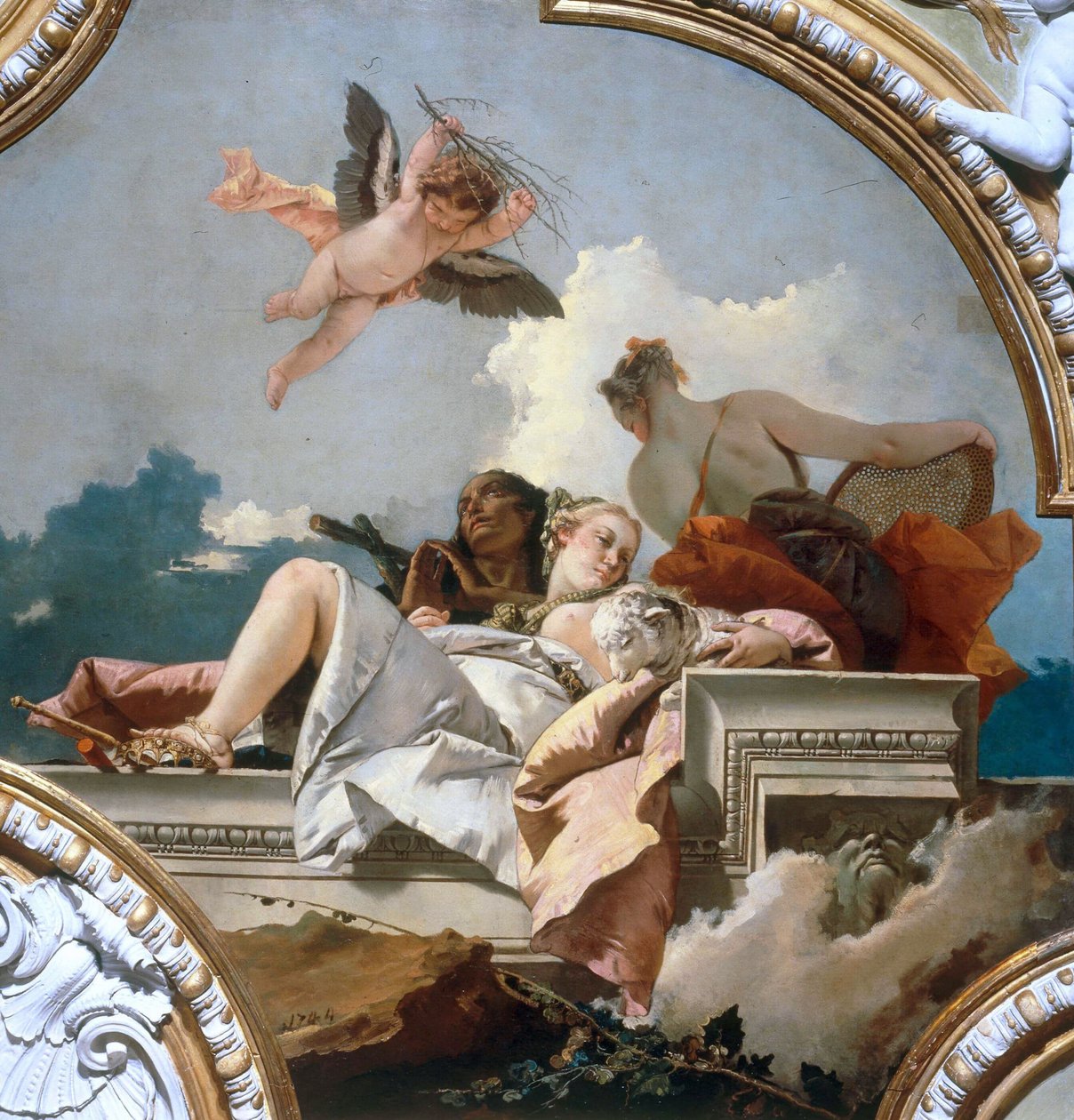 Katumus, nöyryys ja totuus, 1744. tekijältä Giambattista Tiepolo