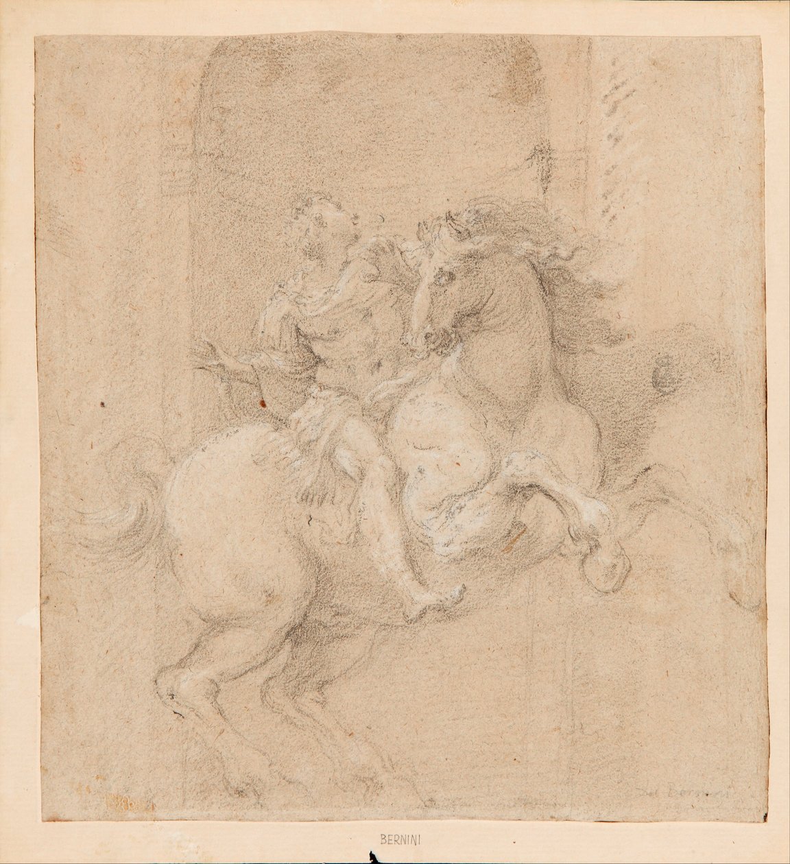 Keisari Konstantinus hevosella. tekijältä Gian Lorenzo Bernini