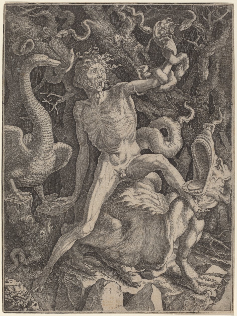 Raivoa tekijältä Gian Jacopo Caraglio after Rosso Fiorentino