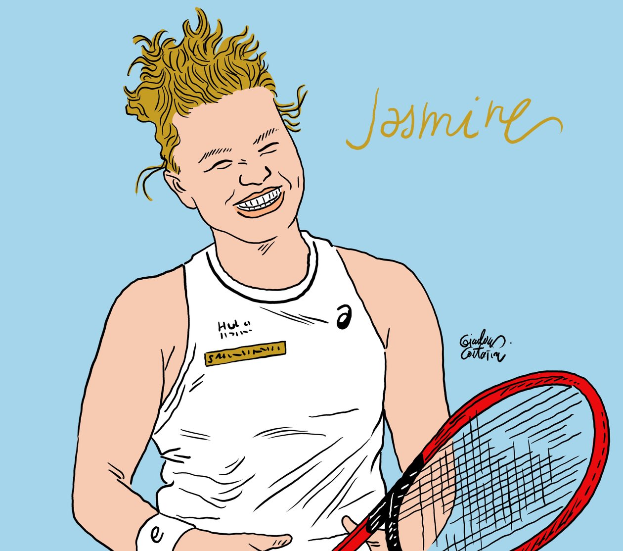 Jasmin Paolini, 2024 (digitaalinen) tekijältä Gianluca Costantini