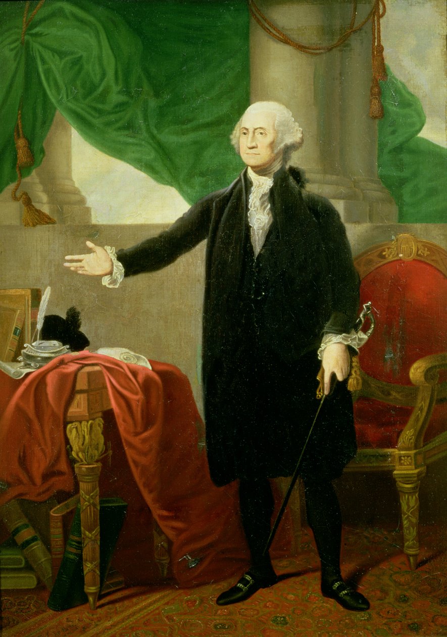 George Washingtonin muotokuva (katso myös 49649, 58211, 73060) tekijältä Gilbert Stuart