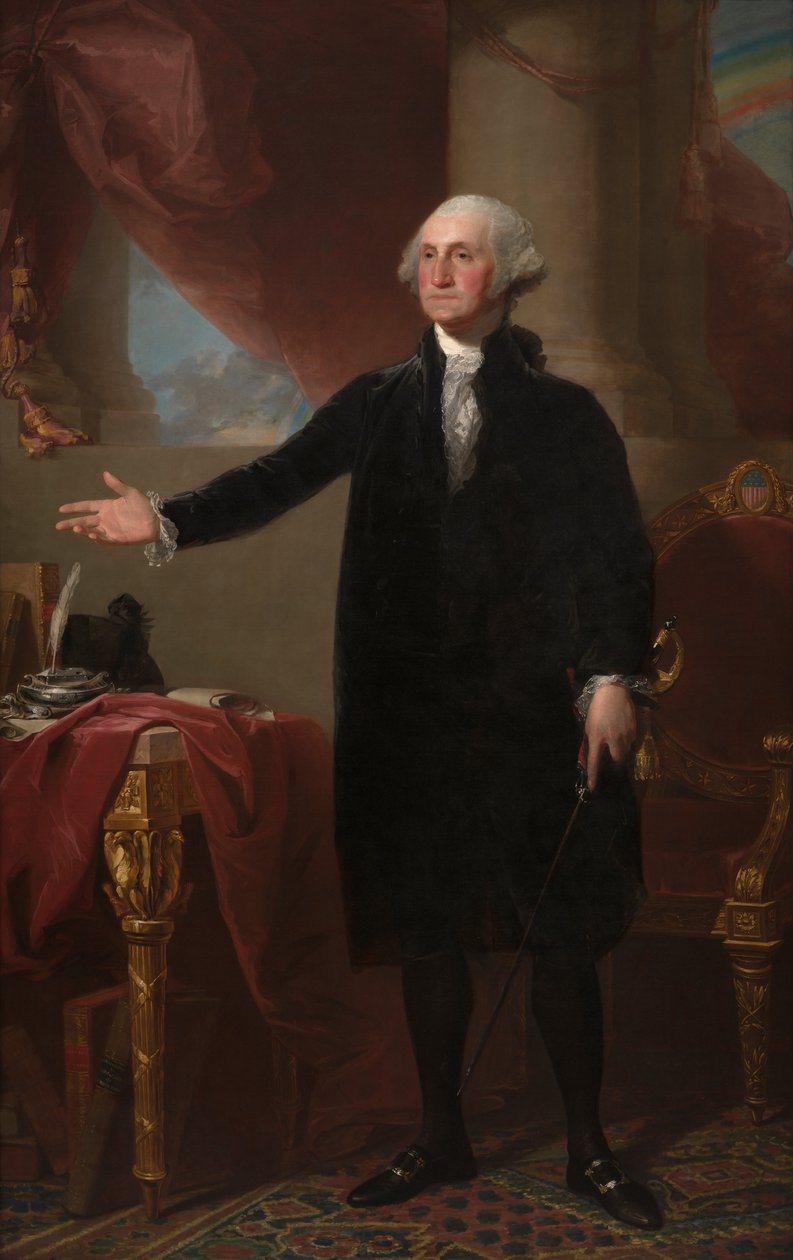 George Washington (Lansdownen muotokuva) tekijältä Gilbert Stuart