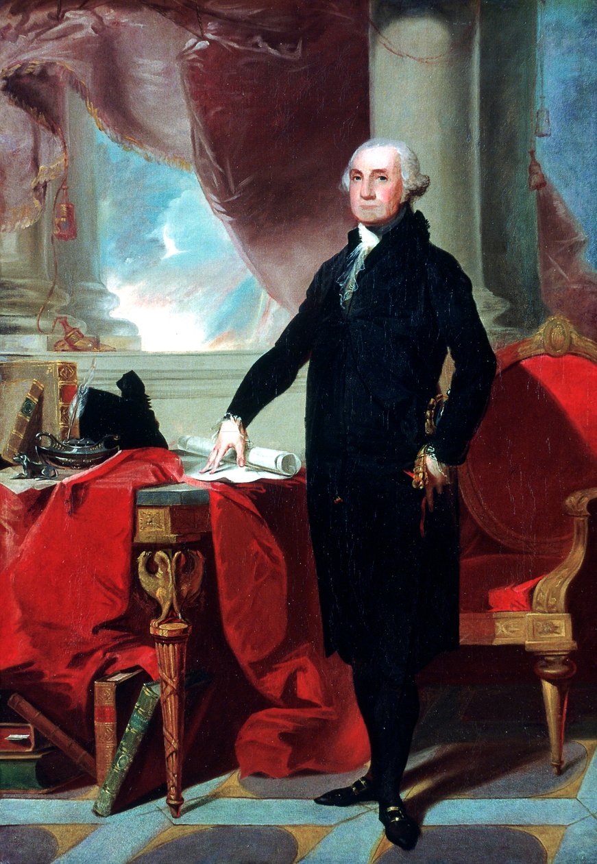 George Washington 1732-99, 1796 tekijältä Gilbert Stuart