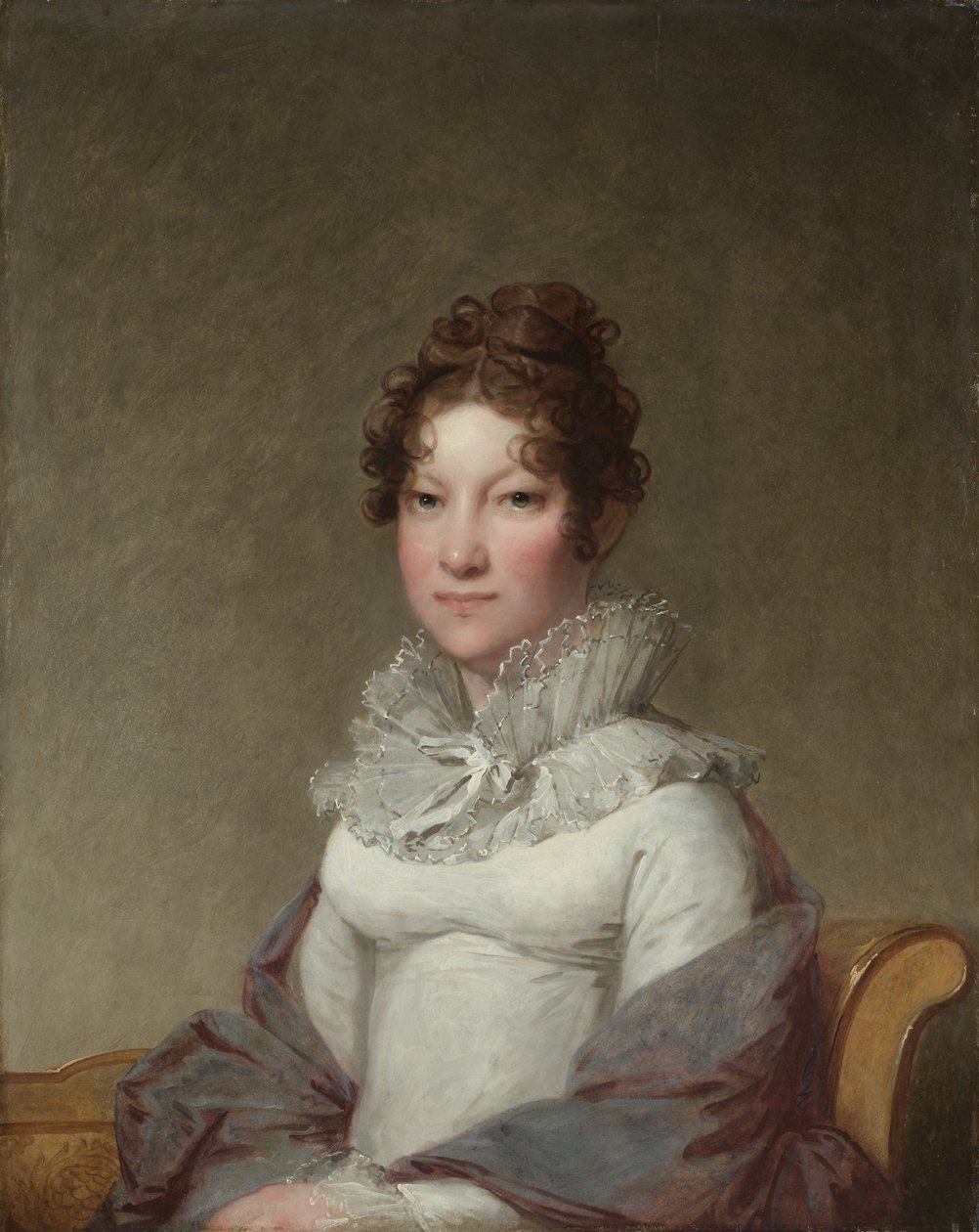 Mary Campbell Stuart, noin 1815 (öljy puulle). tekijältä Gilbert Stuart