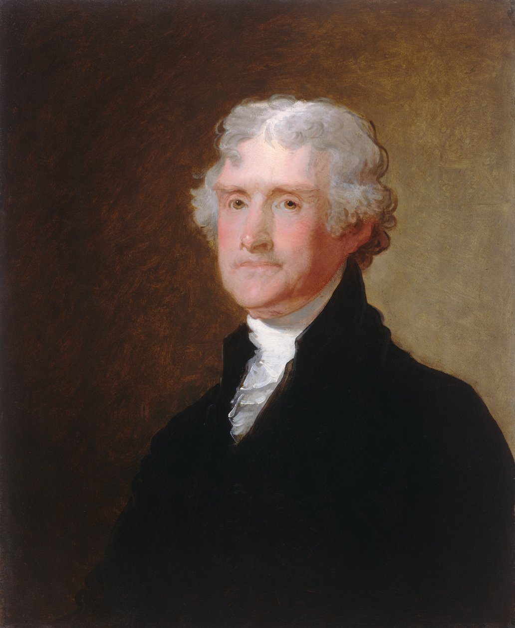 Thomas Jefferson, c. 1821. tekijältä Gilbert Stuart