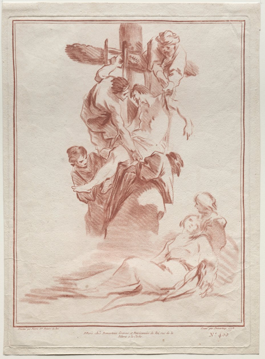 Laskeutuminen ristiltä, 1773. tekijältä Gilles Demarteau