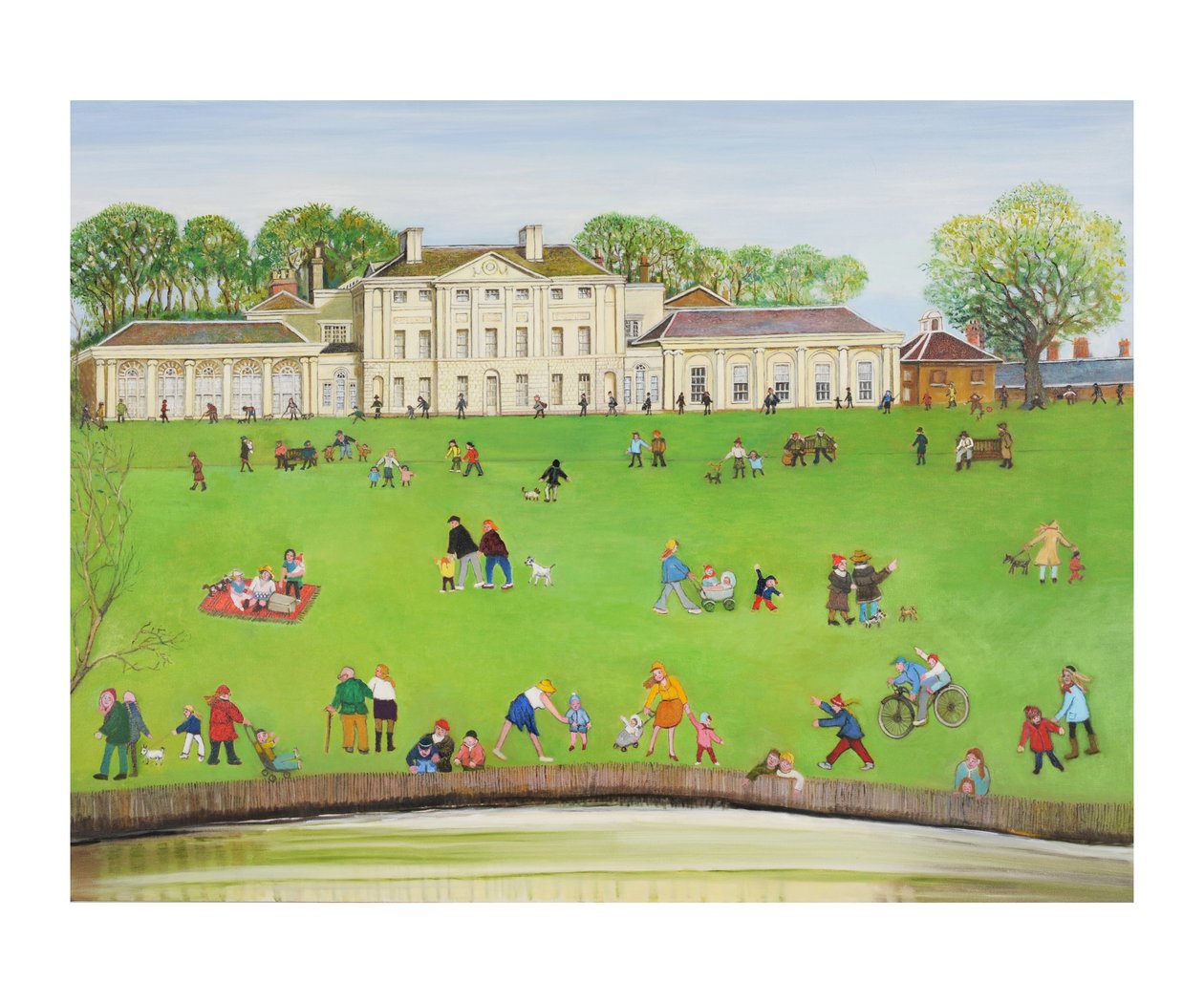 Kenwood, Hampstead, 2011 (öljy kankaalle) tekijältä Gillian Lawson