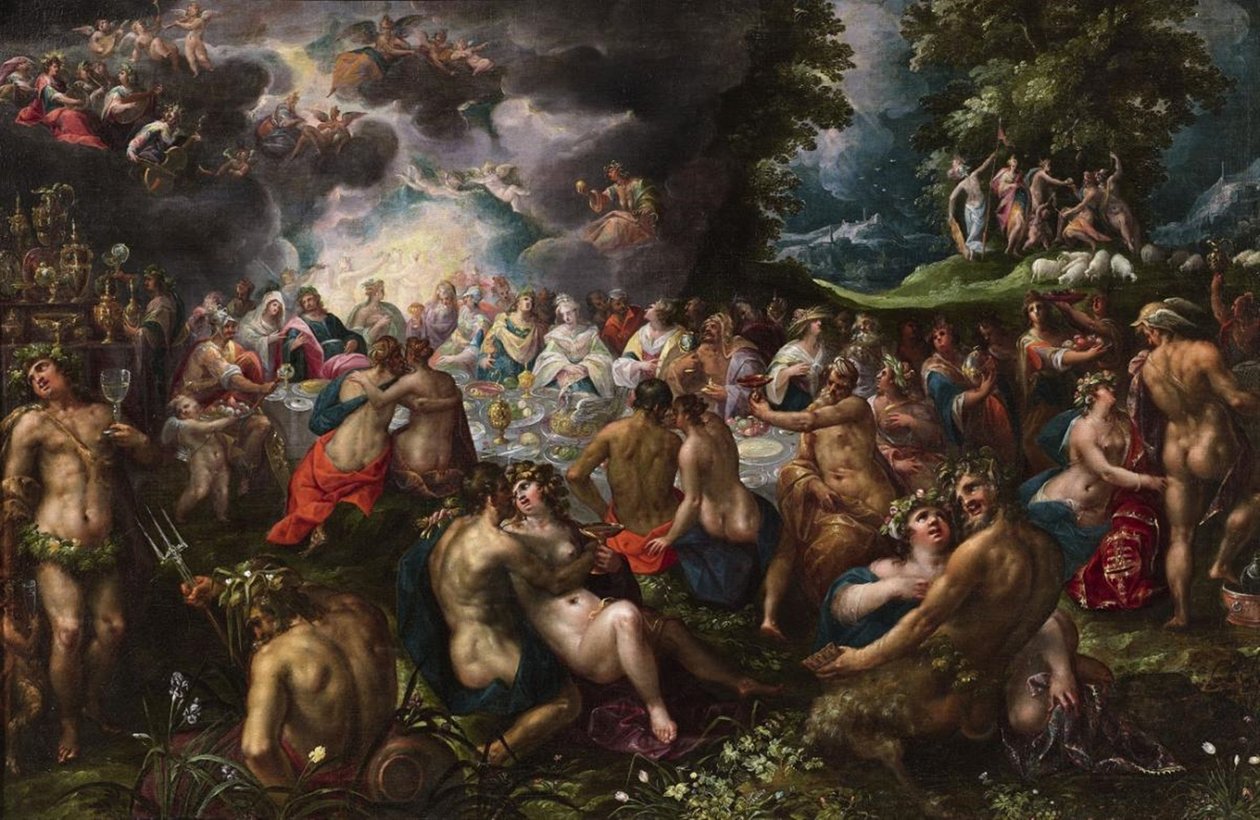Gillis-van-Valckenborch-THE-MARRIAGE-OF-PELEUS-AND-THETIS tekijältä Gillis van Valckenborch