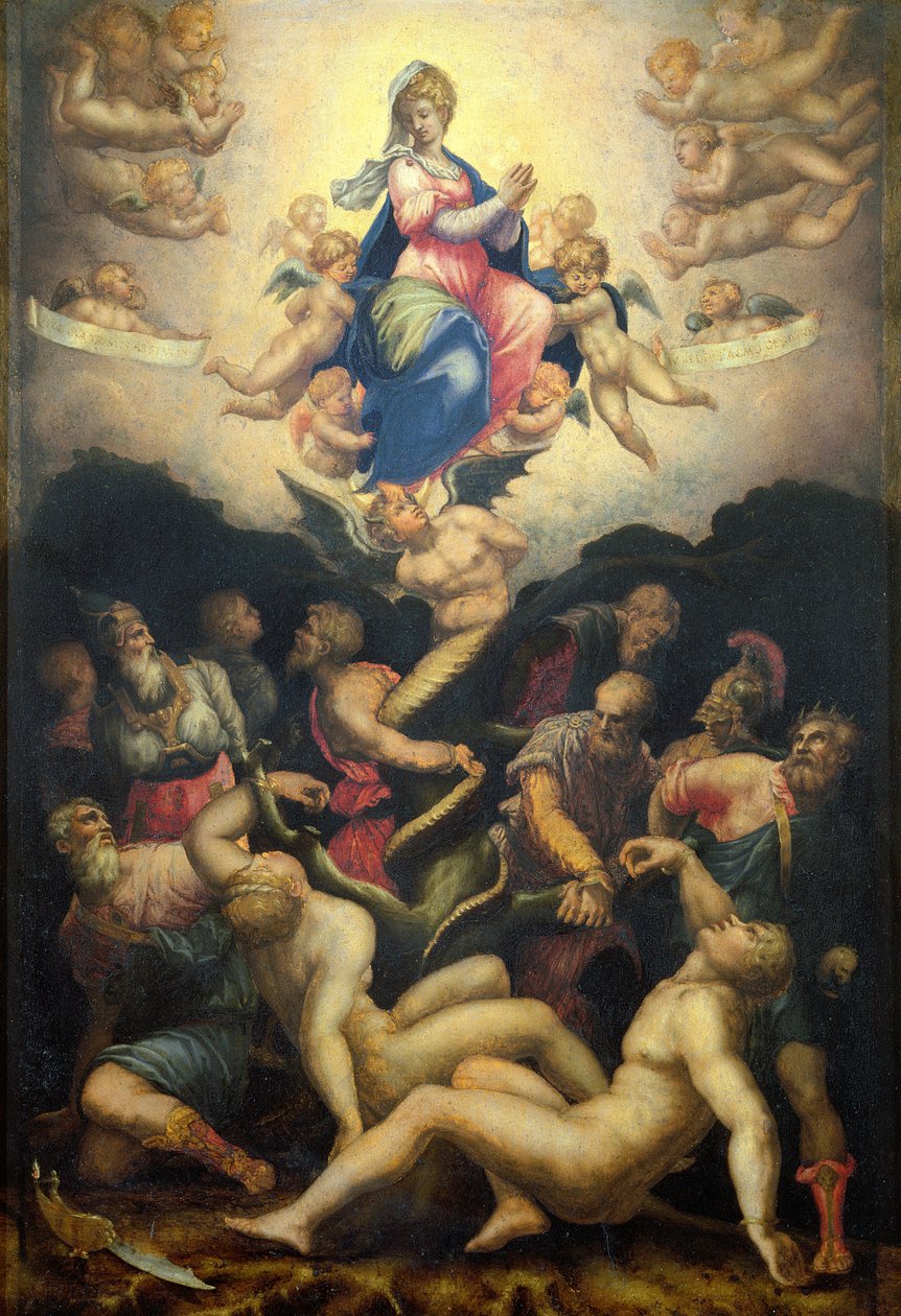 Allegoria tahrattomasta sikiämisestä (paneeli) tekijältä Giorgio Vasari