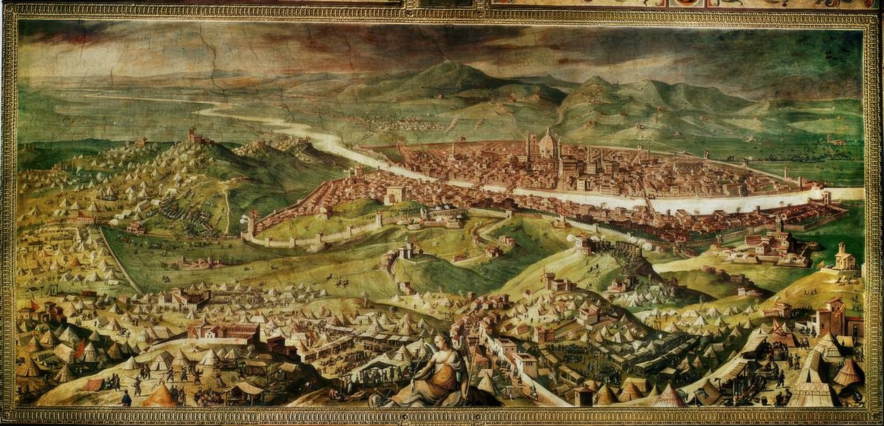 Die Belagerung von Florenz tekijältä Giorgio Vasari