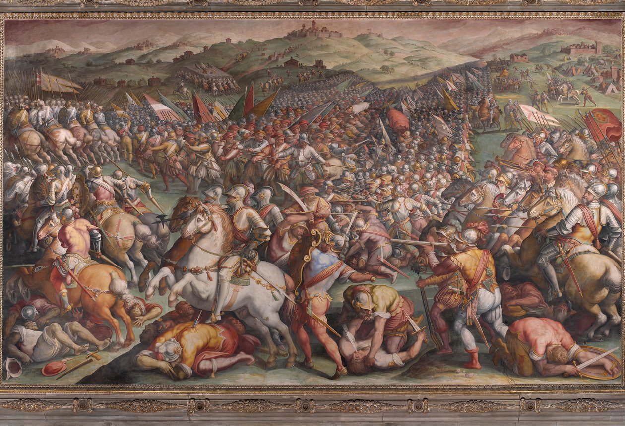 Marcianon taistelu Val di Chianassa tekijältä Giorgio Vasari