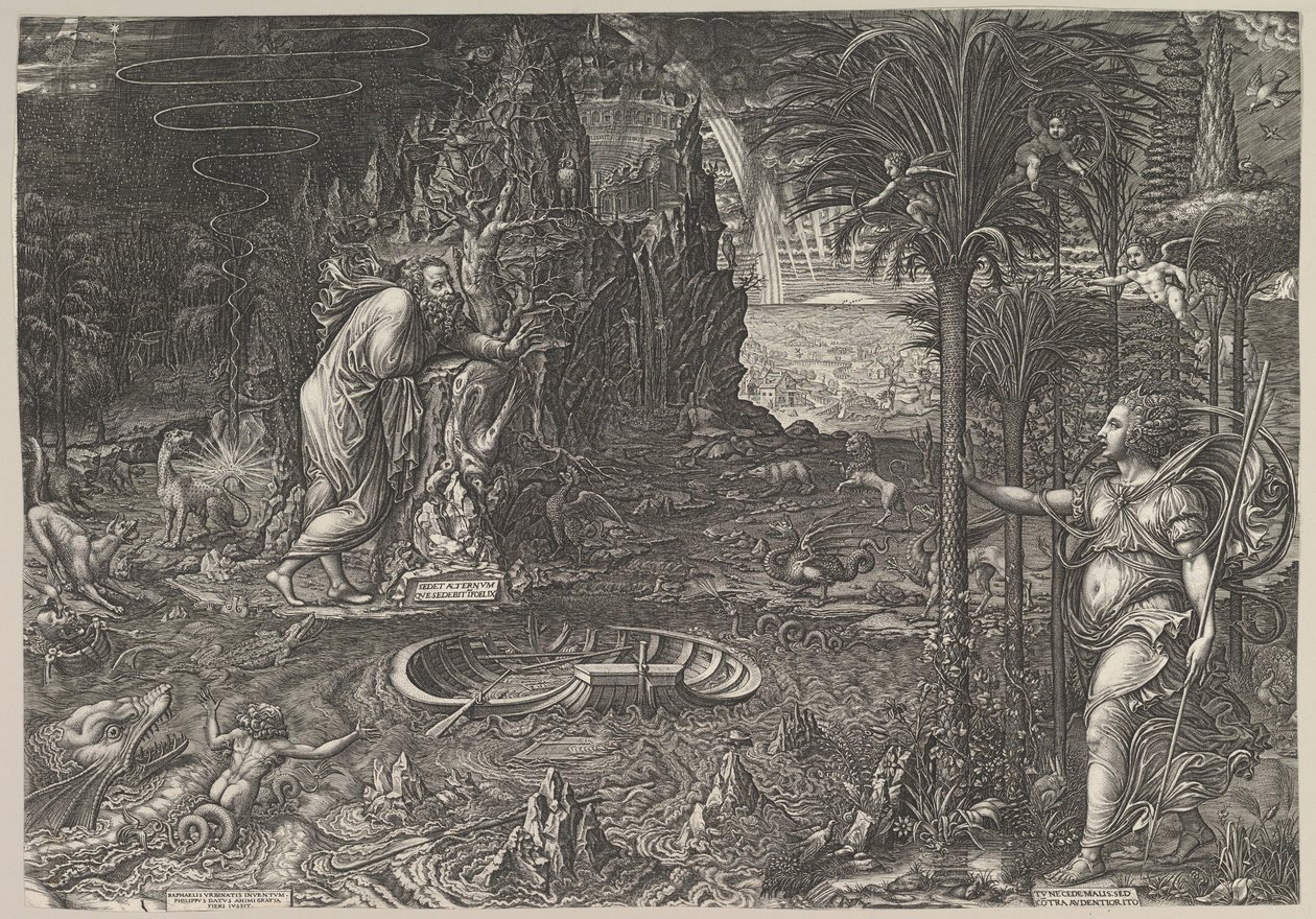 Elämän allegoria, 1561. tekijältä Giorgio Ghisi