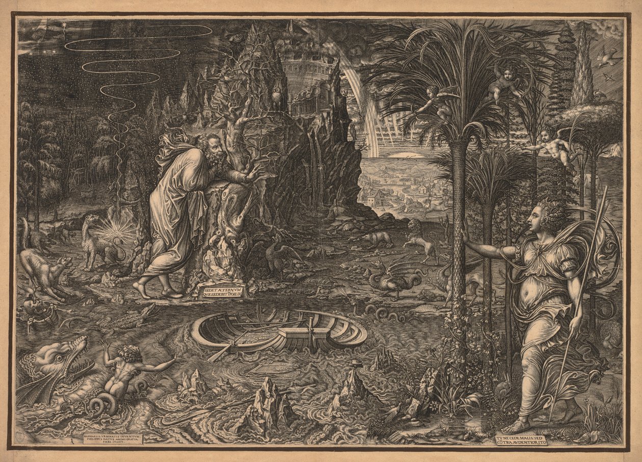 Elämän allegoria, 1561. tekijältä Giorgio Ghisi