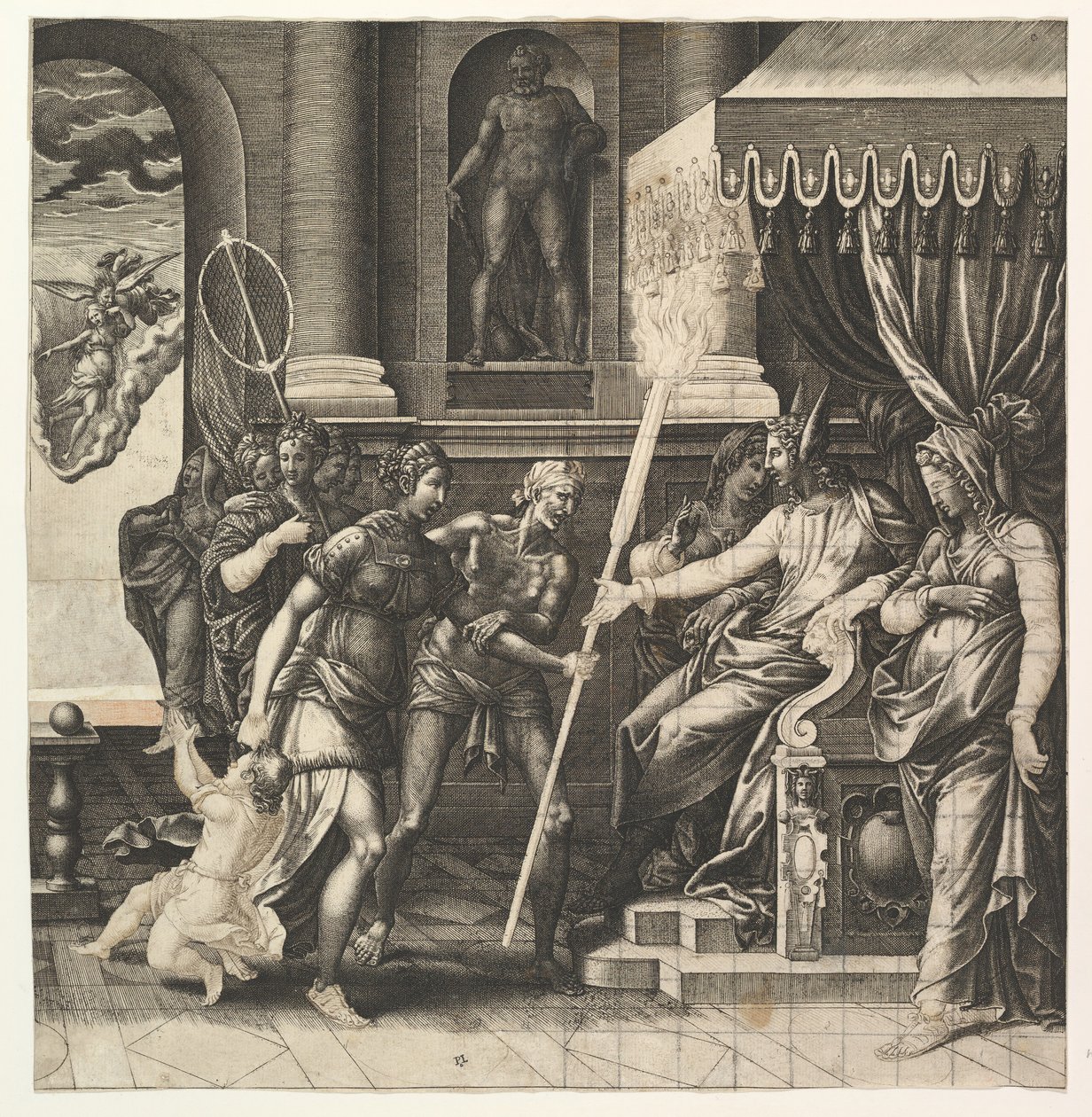 Apellesin roisto, 1560. tekijältä Giorgio Ghisi