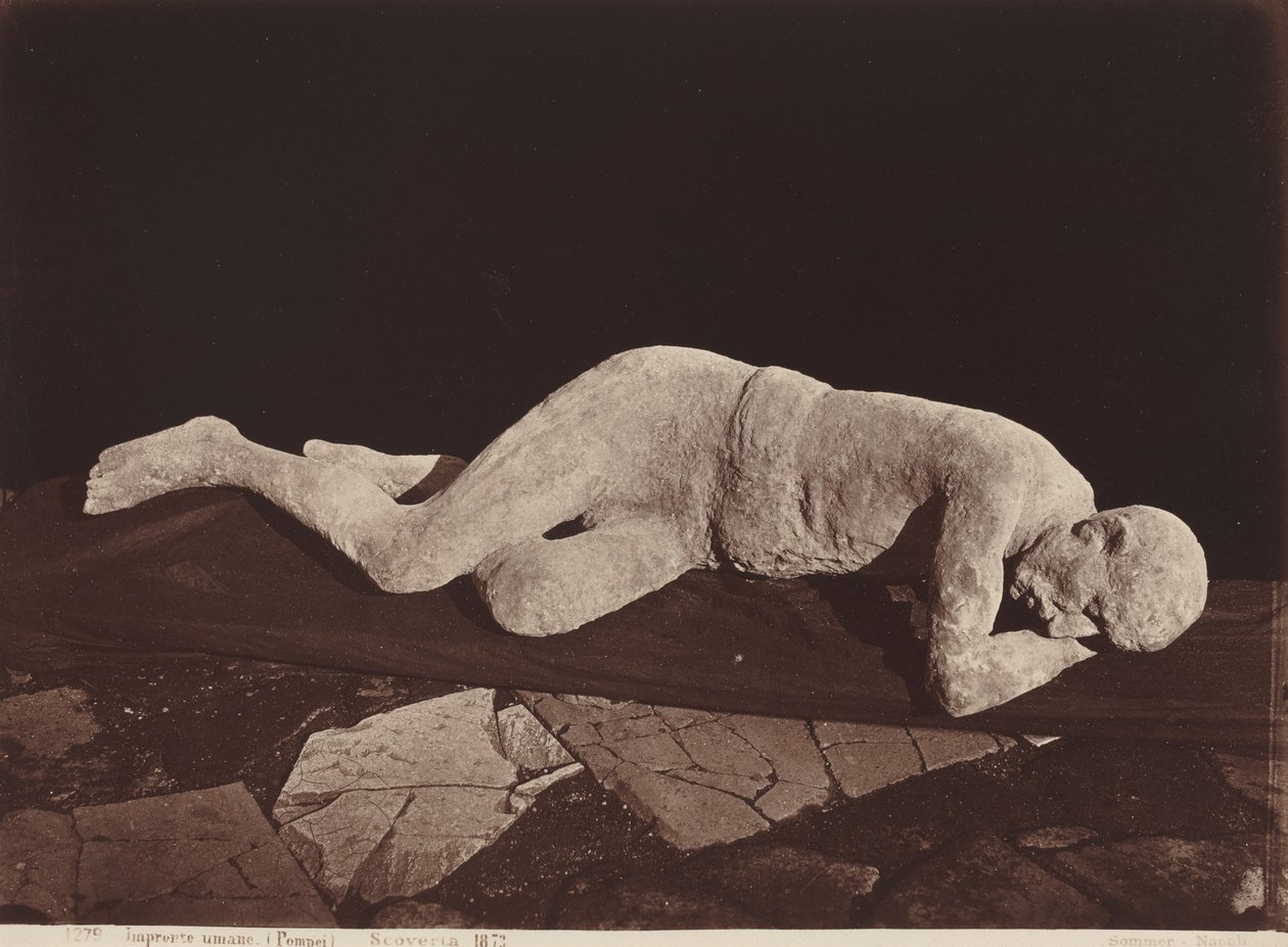 Ihmisen jalanjäljet, Pompeiji (Ihmisen näyttelijä, Pompei) tekijältä Giorgio Sommer