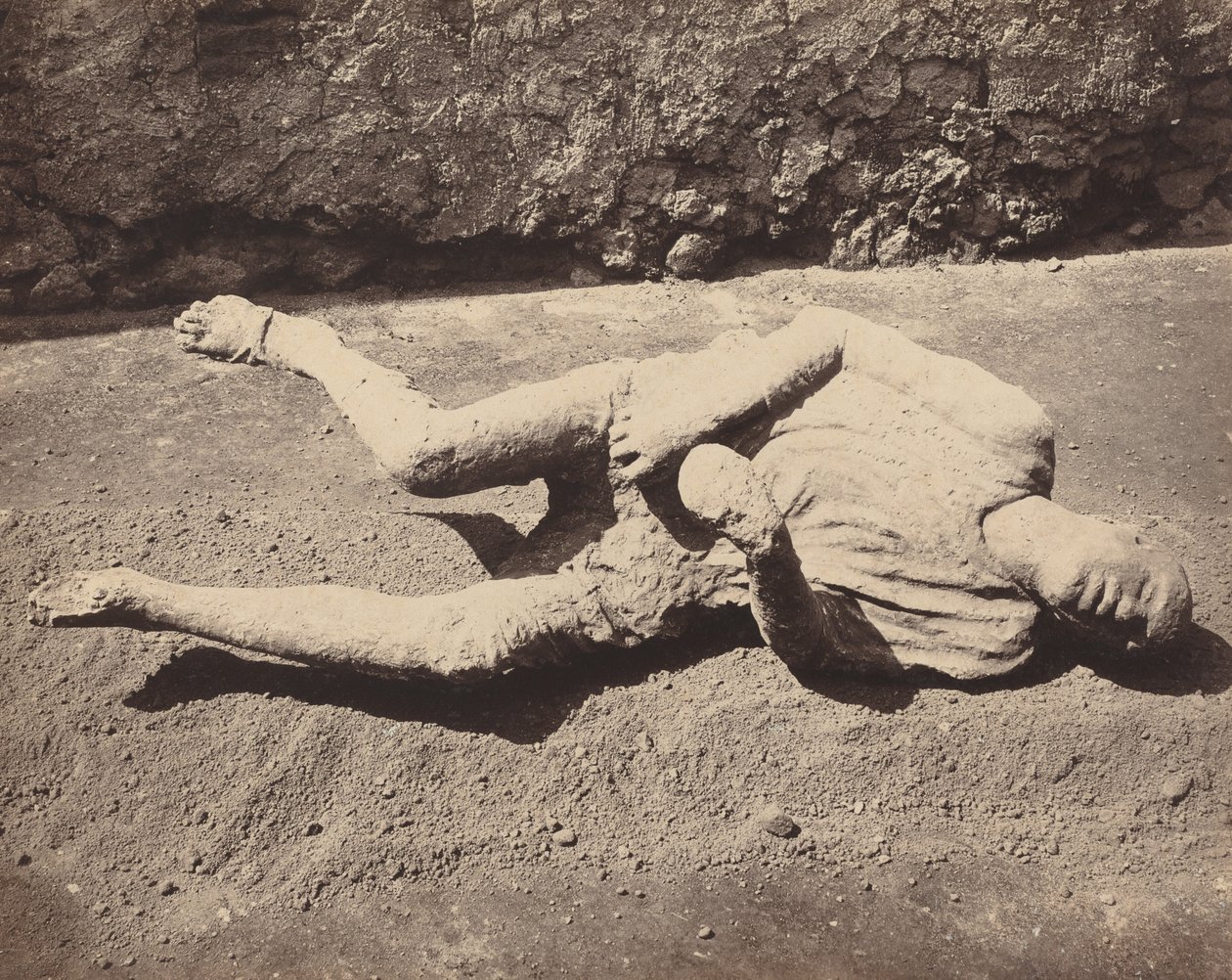 Ihmisen jalanjäljet, Pompeiji (Ihmisen näyttelijä, Pompei) tekijältä Giorgio Sommer