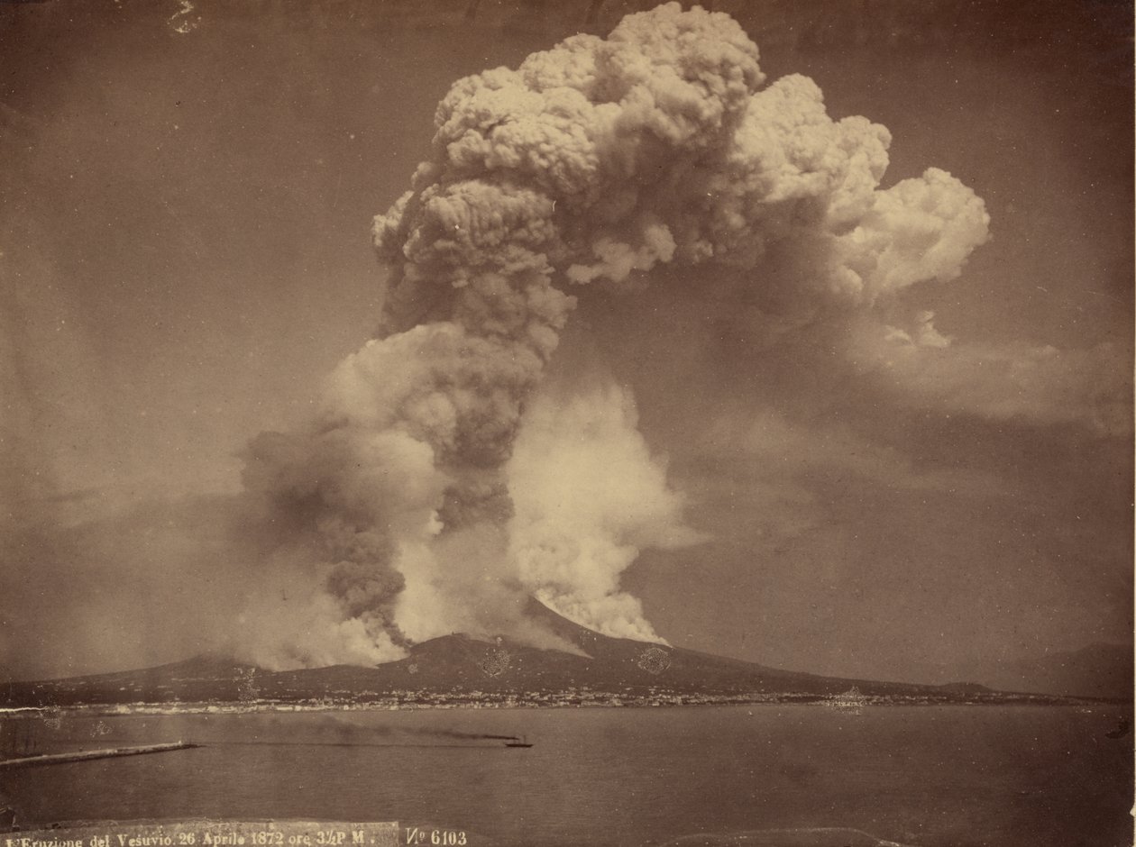 Vesuvius, aktiivinen, 1872 tekijältä Giorgio Sommer