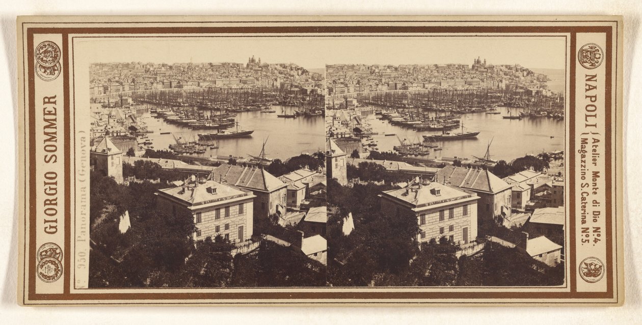 Panorama (Genova) tekijältä Giorgio Sommer