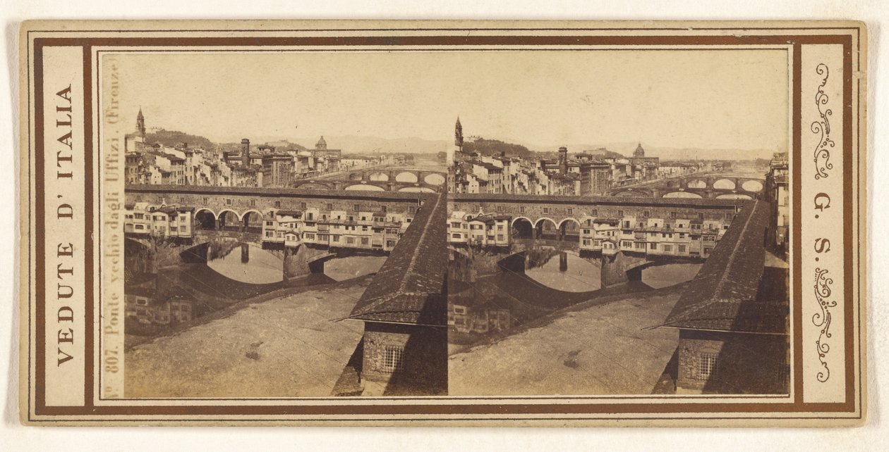 Vanha silta Uffizista, (Firenze) tekijältä Giorgio Sommer