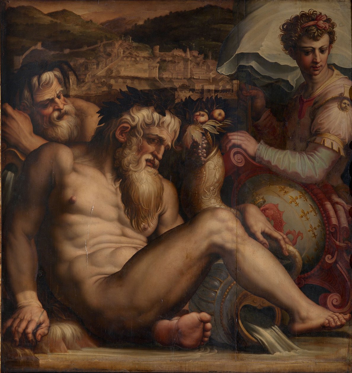 Pescian allegoria, 1563-1565 tekijältä Giorgio Vasari