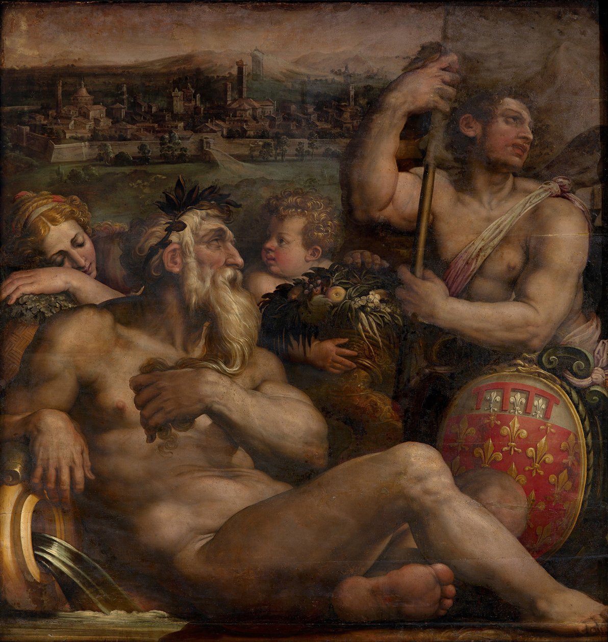 Praton allegoria, 1563-1565 tekijältä Giorgio Vasari