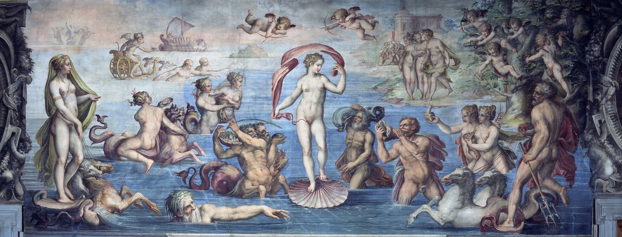 Venuksen syntymä, 1556-1557 tekijältä Giorgio Vasari