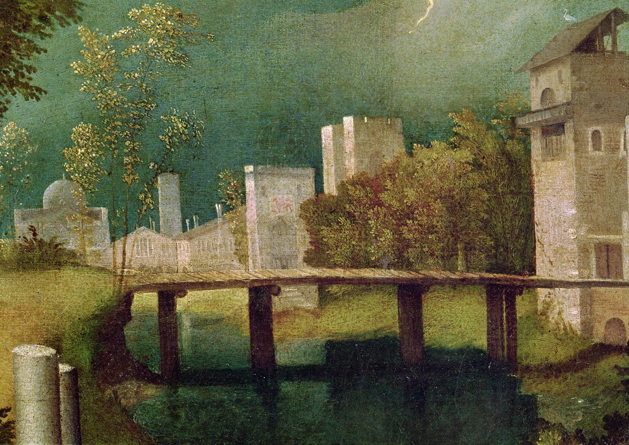 Kaupunkimaisema, Myrskyn yksityiskohta (603:n yksityiskohta) tekijältä Giorgione da Castelfranco