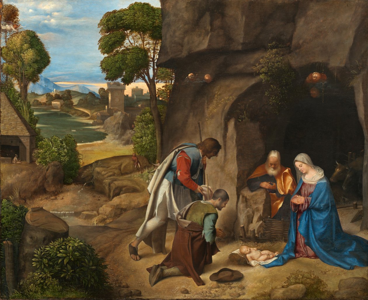 Paimenten palvonta, 15051510. tekijältä Giorgione