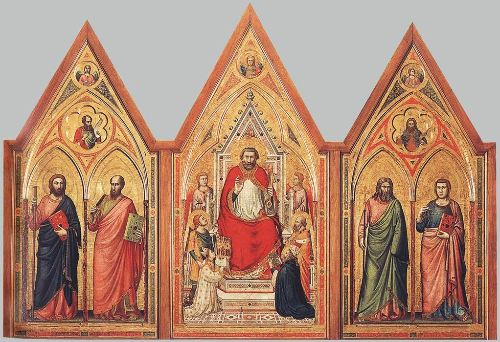 Stefaneschi -triptyykki (verso) tekijältä Giotto di Bondone