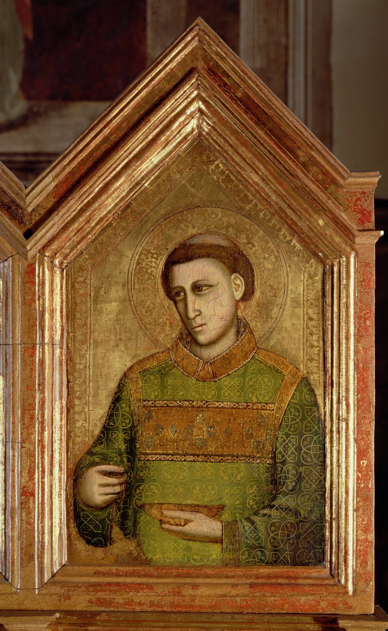 Munkki Pyhän Reparatan polyptyykistä, kuva 66557, katso myös 66558-66568. tekijältä Giotto di Bondone