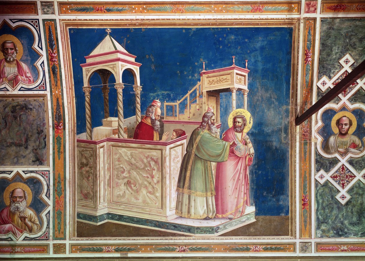 Ang Pagpatalsik kay Joachim mula sa Templo, c.1305 finn tekijältä Giotto di Bondone