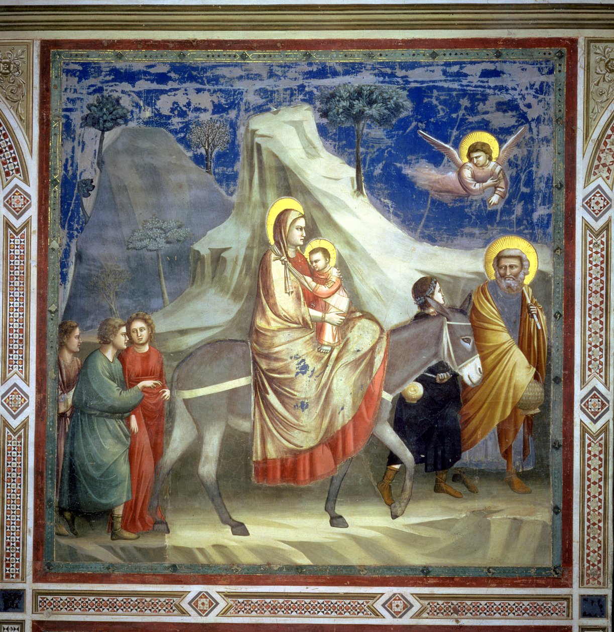 Lento Egyptiin, noin 1305 tekijältä Giotto di Bondone