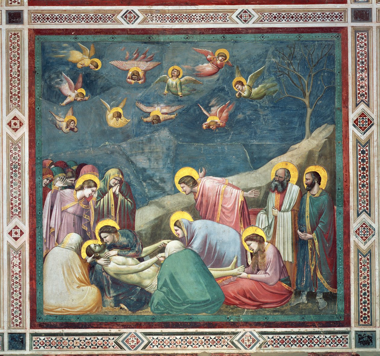 Kristuksen valitus, n. 1305 tekijältä Giotto di Bondone