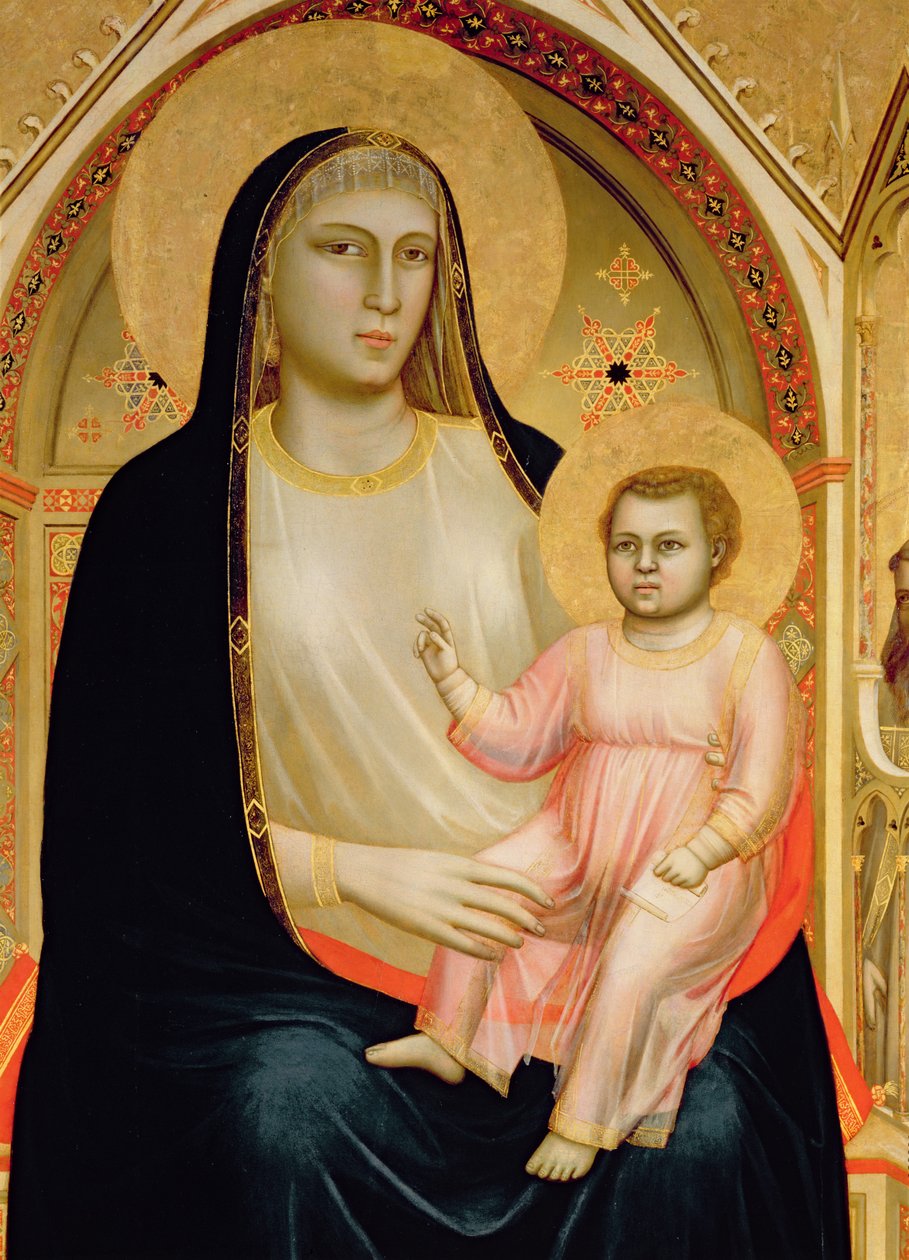 Pyhäinpäivän Madonna, noin 1310 (tempera puulle). tekijältä Giotto di Bondone