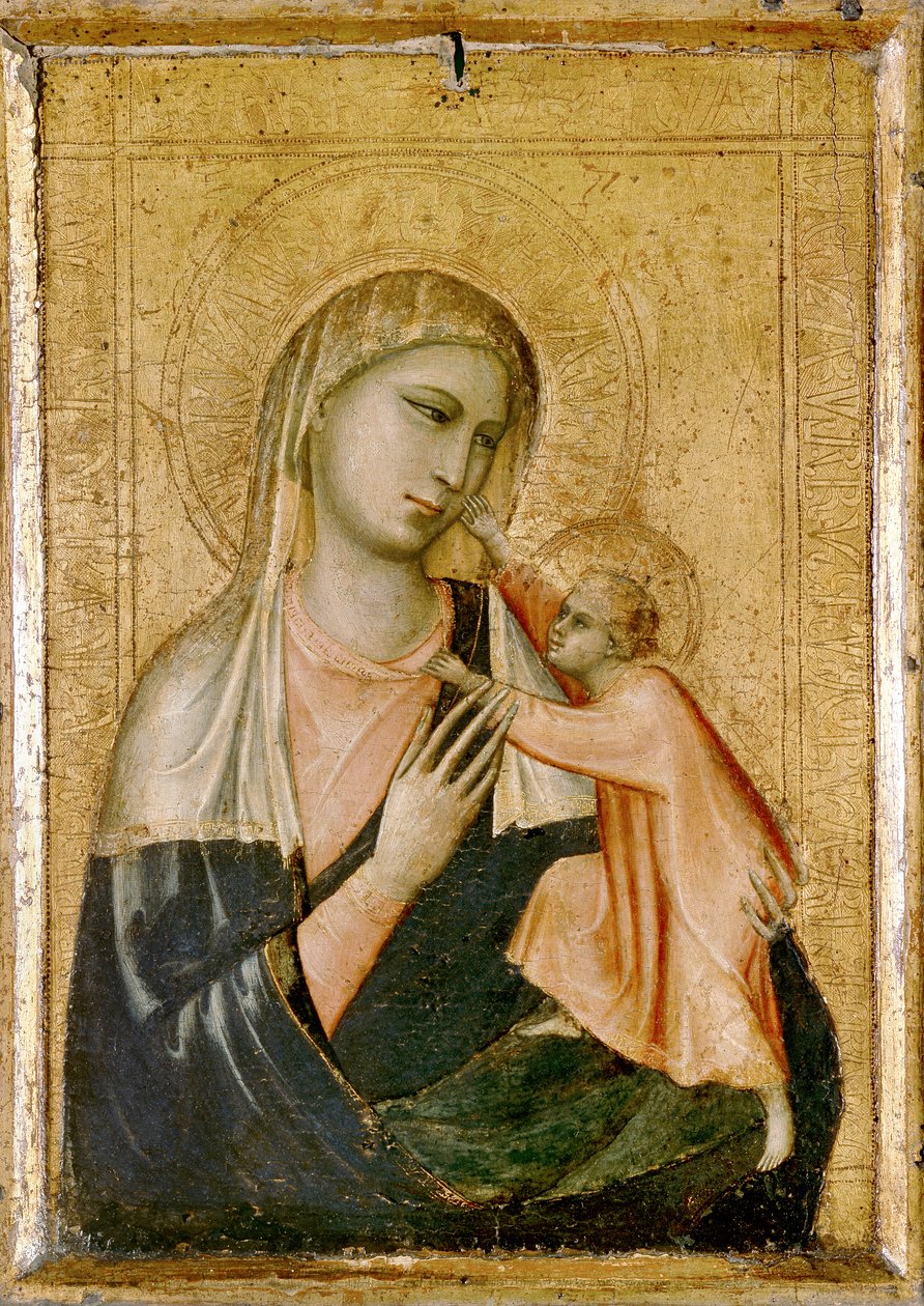 Neitsyt ja lapsi, 1200-luku (tempera taulussa) tekijältä Giotto di Bondone