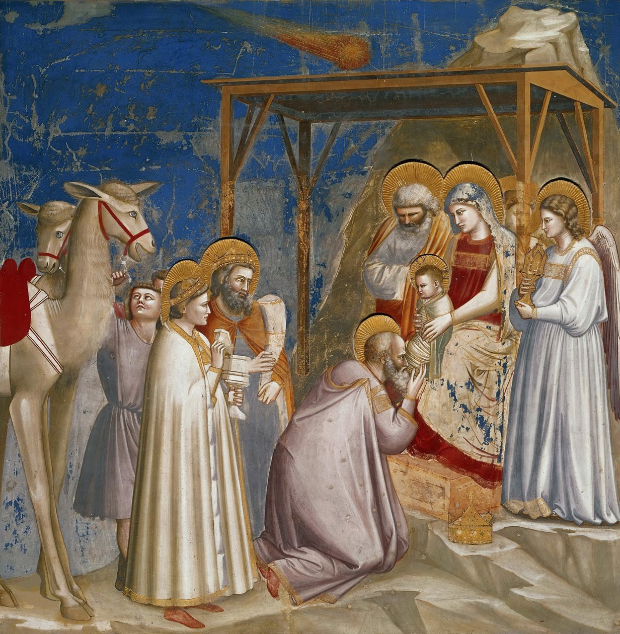 Maagien palvominen tekijältä Giotto (c.1266 1337)