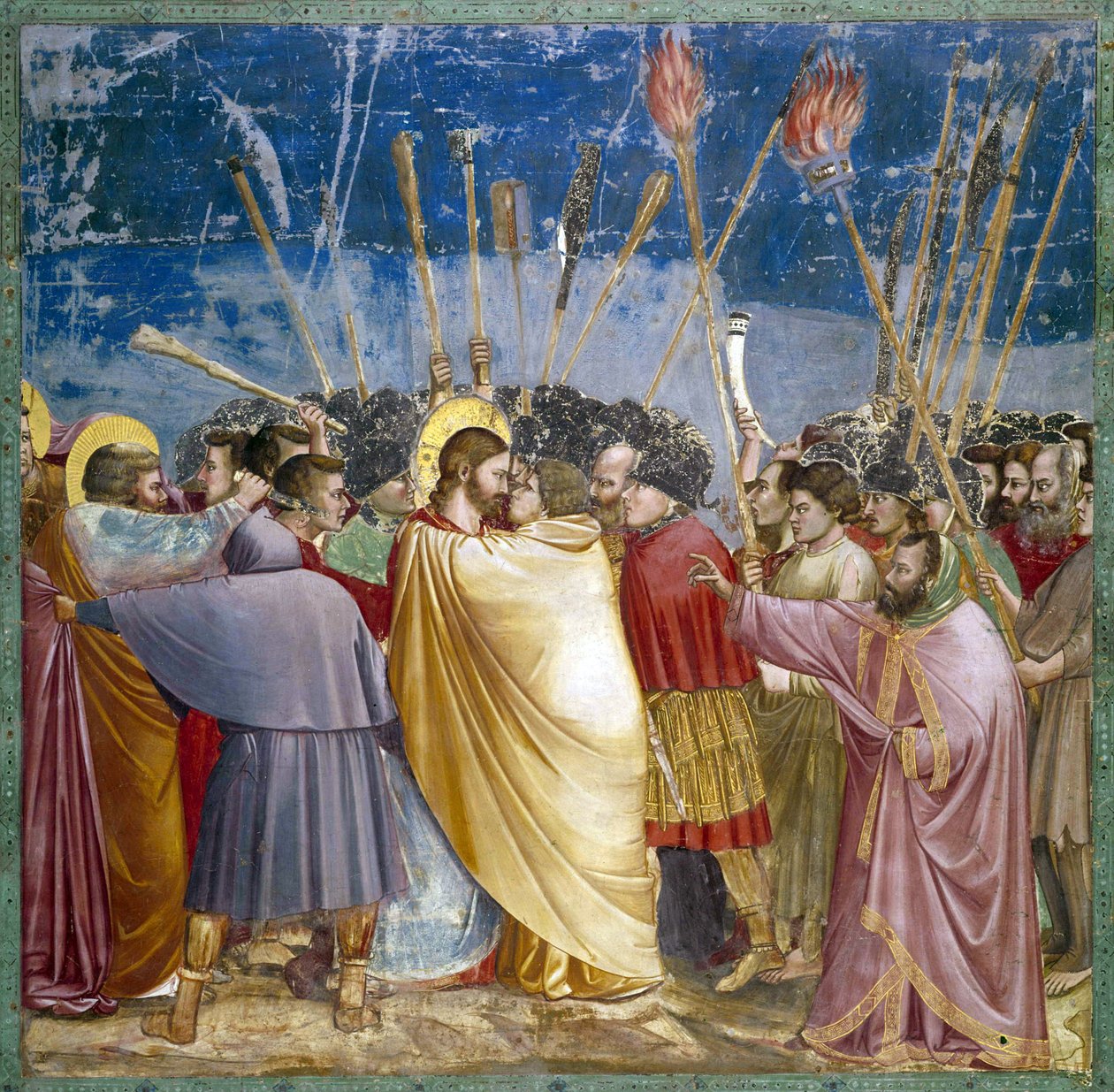 Kristuksen pettäminen tekijältä Giotto (c.1266 1337)