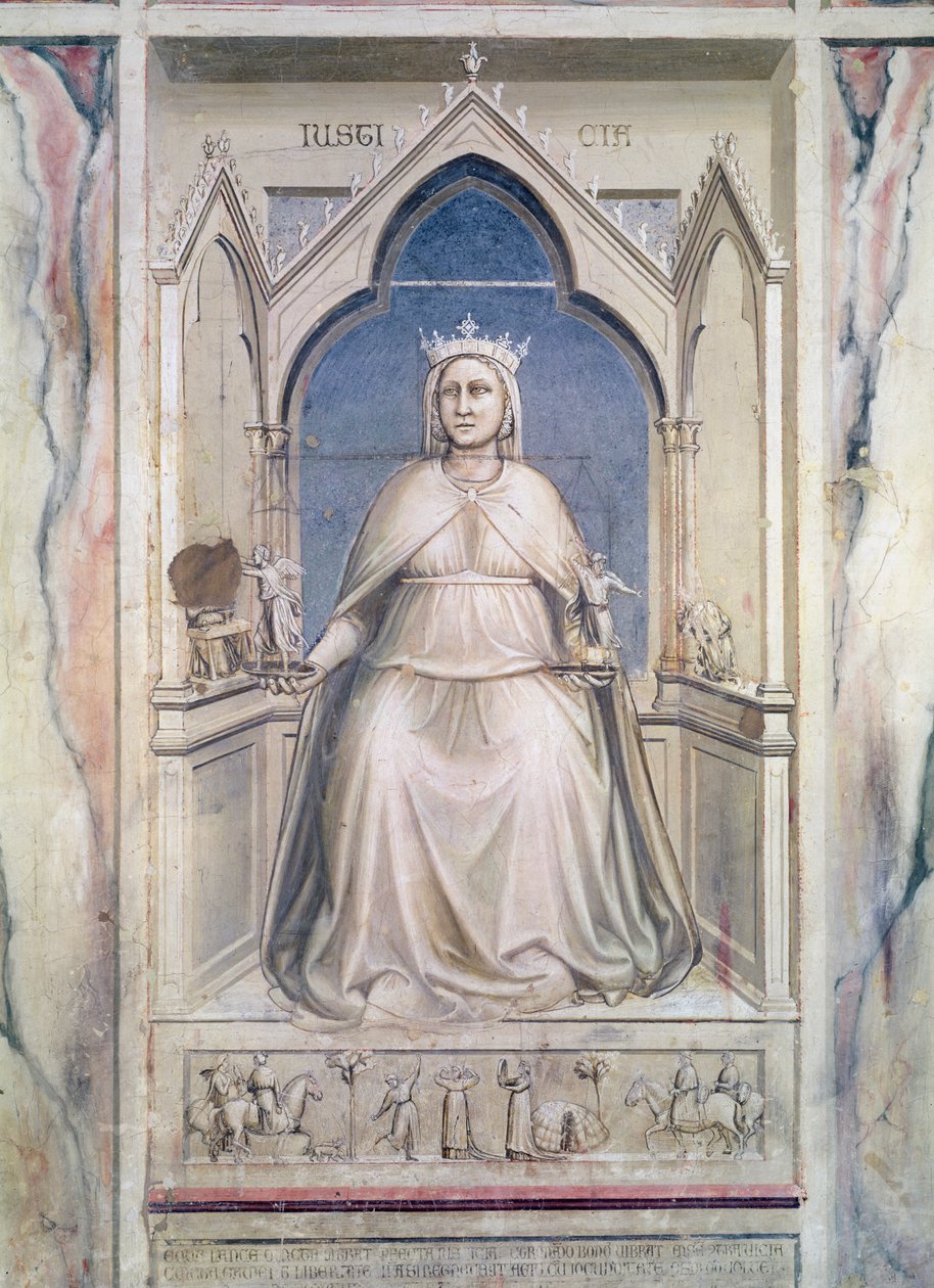 Oikeudenmukaisuuden allegoria, n. 1305 (fresko) tekijältä Giotto di Bondone