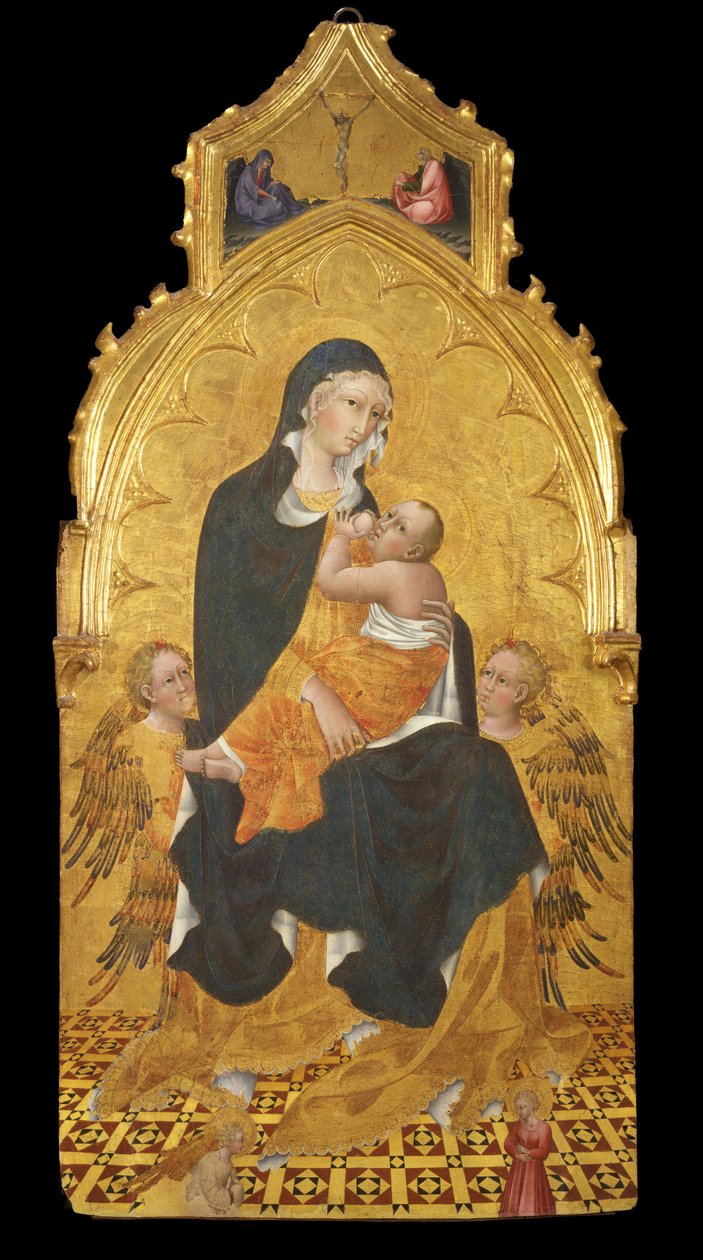 Madonna lapsen ja enkelien kanssa; Ilmoitus tekijältä Giovanni di Paolo