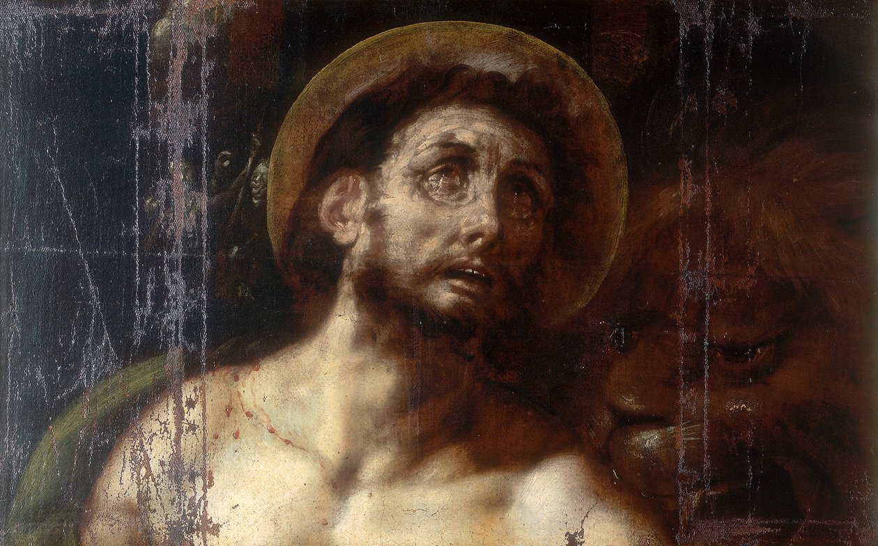 Pyhän Ignatiuksen Antiokialaisen marttyyrikuolema tekijältä Giovanni Battista 1567 1633 Crespi