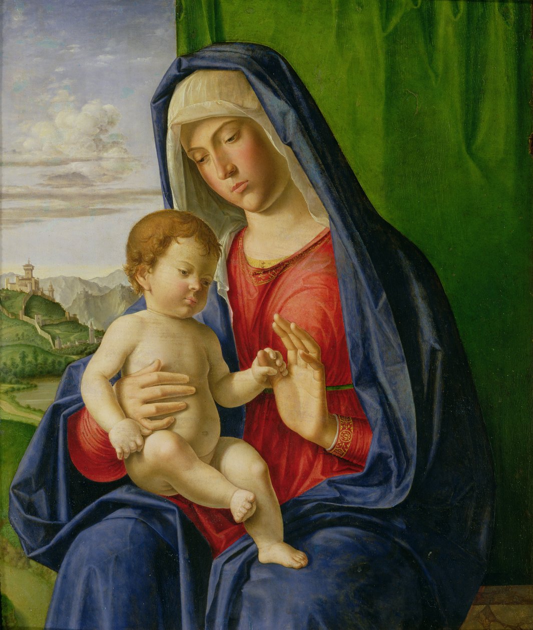 Madonna ja lapsi, 1490-luku tekijältä Giovanni Battista Cima da Conegliano